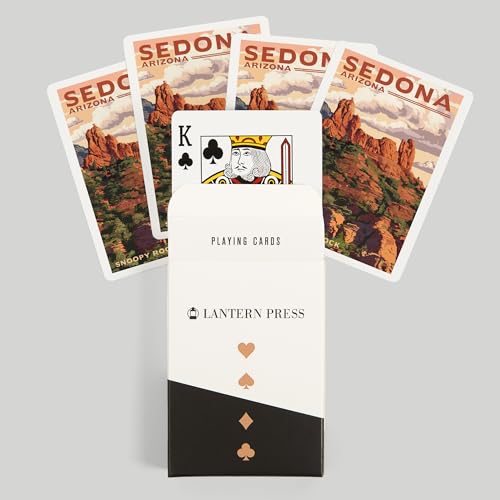 Lantern Press Sedona Arizona Snoopy Rock naipes póker miniatura 6