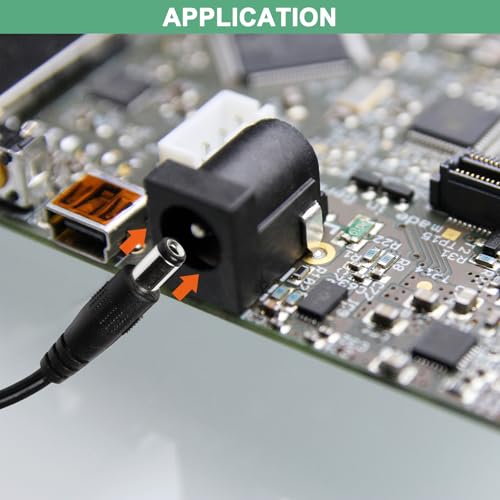 M METERXITY 20-Pack Conector DC 3 pines 5.5x2.1mm hembra miniatura 4