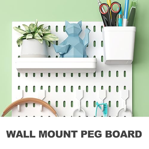 Pegboard mural blanc multi-usage en plastique grand format facile à installer - 5