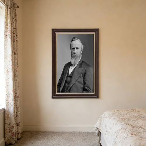 Impression toile Rutherford B Hayes cadre suspendu inclus