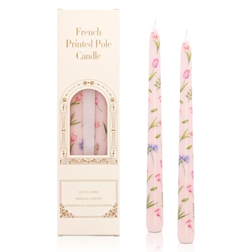 Decorative Light Pink Dinner Candles, 25cm