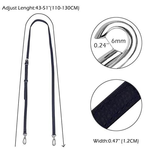 Image of LIVE UP Full Grain Purse Strap Genuine Leather Replacement for Cross Body Bag Handbags