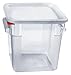 araven 91854 Square Container, Lid and Box, BPA Free, 8.4 Quart, 9.125" Height, Clear
