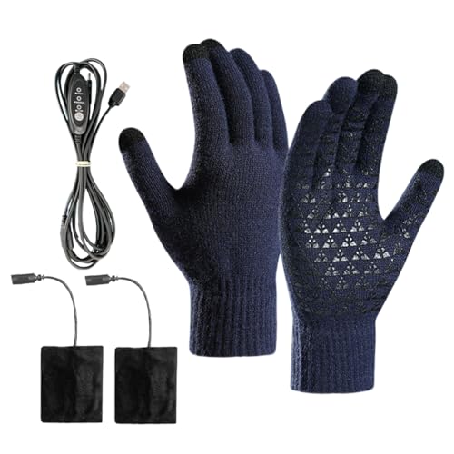 Palaufr Guantes calefactables – Guantes de esquí para nieve | Calentadores de manos con pantalla táctil para desplazamientos en moto, esquí, senderismo, snowboard, camping