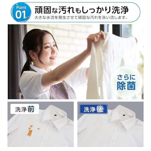 undefined 【多機能・コンパクト設計】 SKK 洗濯機 5.5kg 1人暮らし 2人暮らし コンパクト 小型 縦型 タイマー機能付き 予約機能 ほぐし機能搭載 おいそぎ スピードコース すすぎ スリム 時間短縮モード 風乾燥 強力洗浄 【日本企業】 の商品画像 4