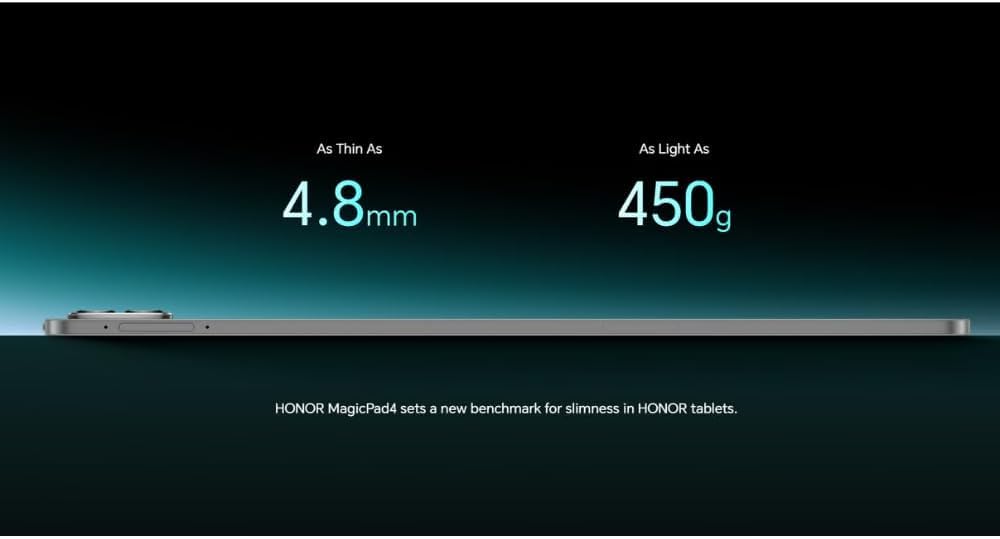 HONOR MagicPad4 (12,3 cala, Wi-Fi) YLE-W09 256 GB 12 GB RAM Tablet z systemem Android 16 (szary)