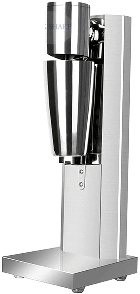 Mousseur à Lait Automatique Mousseur à Lait électrique Chauffe-lait Mélangeur de milkshake 150W Shaker 2 vitesses mélangeur de boissons en acier inoxydable mousseur à lait mousseur de café mél
