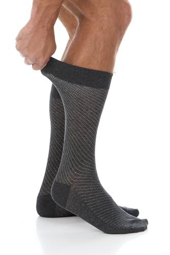 Men's Dress Socks - 4 Pair Pack Classic Patterns Soft and Lightweight Cotton Comfort assorted colors shoe size 7-133