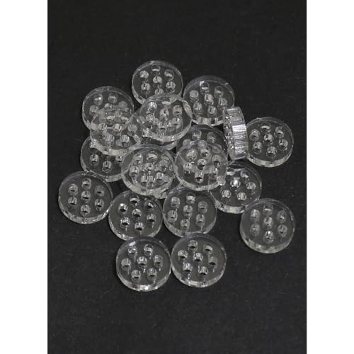 Heyous 20PCS 8mm Transparent Glass Screen Filter Glass Accessory Borosilicate Glass Honeycomb Hole Filter for Laboratory Filter