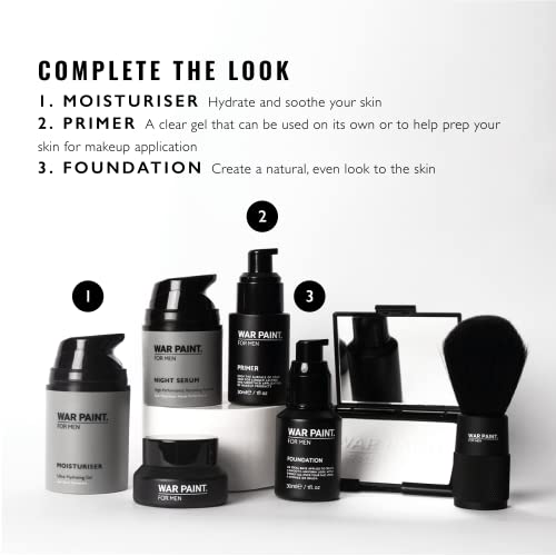 War Paint For Men Cream Concealer With Tea Tree Oil - Vegan Friendly & Cruelty-Free - Natural Looking Makeup For Men - Light Shade - 5G #TOP5