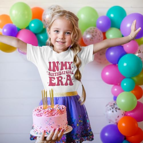 Image of BeWithYou Birthday Girl Shirt in My Birthday Era Shirts Girls Its My Era Cute Graphic Tee Kids Party Outfit