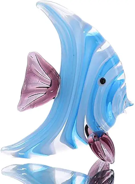 Handmade Glass Animal Figurines - Tropical Fish Aquarium Decor