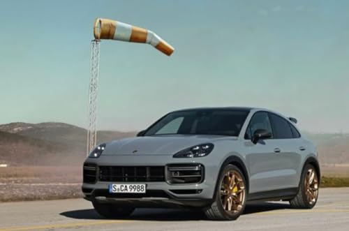 Image of SPITEN Porsche Cayenne Turbo 1:32 Diecast Scale Model Alloy Metal Pull Back Toy car for Kids with Openable Doors & Light, Music Toy Vehicle for Kids - Colors as Per Stock