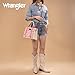 Montana West Wrangler Tote Bag Western Satchel Bags for Women with Braided Rope Handles Top-handle Handbag and Purse Shoulder Bag Light Pink WG206-8122LPK