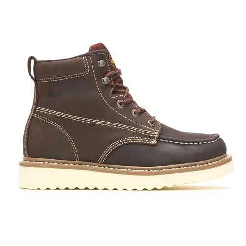 Image of Wolverine Men's Loader 6 inch Soft Toe Wedge Work Boot, Brown, 9 X-Wide