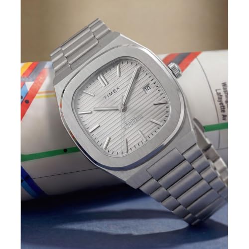 Buy TIMEX Square 38mm Silver Dial Analog Men Watch TW6A00500UJ - Image 7