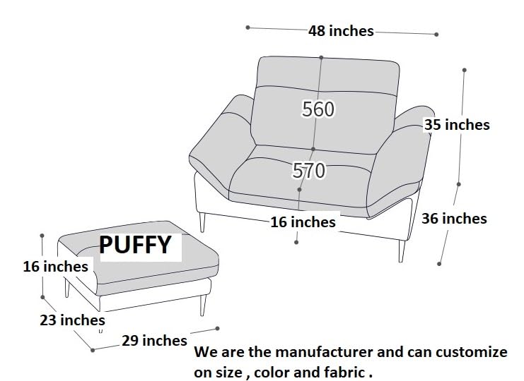 Image of Fabrique David Leatherette Sturdy Look 1 Seater Sofa Set with Puffy Light Pink | Luxury Comfortable Furniture Perfect for Home Guests Office & Living Room | Stainless Steel Legs