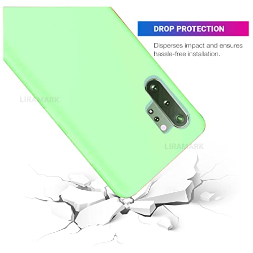 Image of LIRAMARK Liquid Silicone Soft Back Cover Case for Samsung Galaxy Note 10 Plus /Note 10+ (Mint Green)