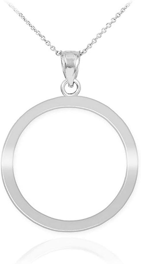 Claddagh Gold 925 Sterling Silver High Polish Circle of Life Pendant Karma Necklace