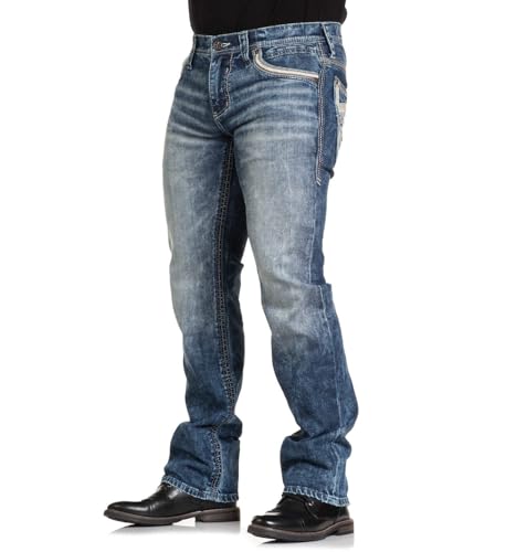Affliction Men's Denim Jean Ace Seaman Inseam 34"4