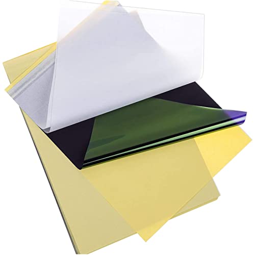 ACONDE 20 hojas de papel de transferencia de tatuajes, plantilla térmica, A4, papel para tatuajes, accesorios para impresora térmica y manos libres