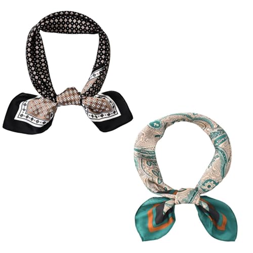 Sciarpa Da Uomo 2 Pezzi, Sciarpa Quadrata Stampata Vintage, Foulard Decorativo, Sciarpa In Raso, Sciarpa Alla Moda Da Uomo, Accessori Di Abbigliamento