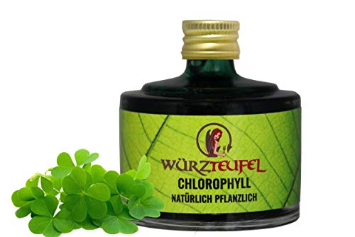 Würzteufel Chlorophyll Extrakt, reines, wasserlösliches Alfalfa - Extrakt aus Deutschland. Fläschchen 40 ml.