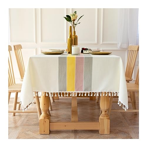 Nappe à franges KnSam haut de gamme en polyester multicolore 140x220