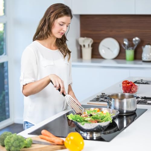 2 Pack Fish Spatula Stainless Steel,Flexible Metal Spatula Perfect for Flipping Eggs, Burgers and Baking, Durable Lightweight Kitchen Slotted Turner for Cooking & BBQ, Christmas gifts - Image 6