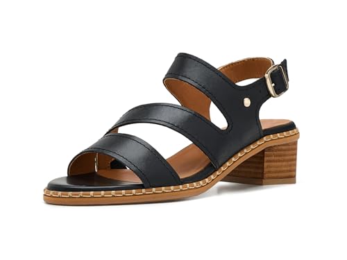 Pikolinos Absatzsandalen in Leder BLANES für Frauen Farbe BLACK