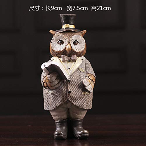 Ornements de hibou rétro AMUCK et décorations de maison créatives