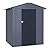 Yardenaler 4x4 FT Metal Outdoor Storage Shed, Garden Tool Shed Kit with Doors & Lock, Waterproof Patio Utility Tool Shed for Backyard and Garden, Gray