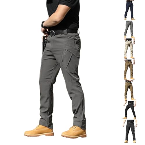 Flexcamo Tactical Pants,Multi Pockets Stretch Waterproof Quick Dry Work Pants