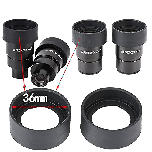 Œilletons microscope 32 à 36 mm éliminant les reflets | Paire de rechange de laboratoire
