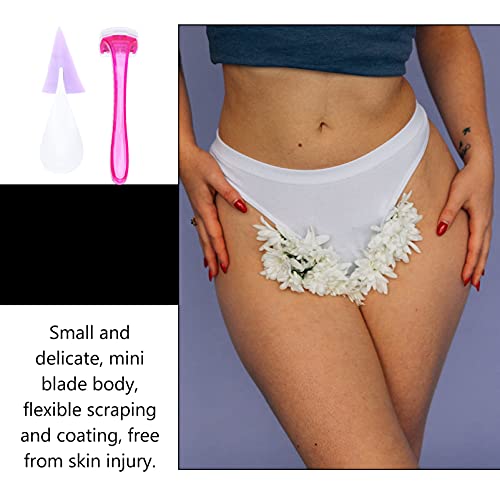 NOLITOY 8 Conjuntos corte de partes íntimas aparadores de cabelo navalha para área do biquíni lâmina