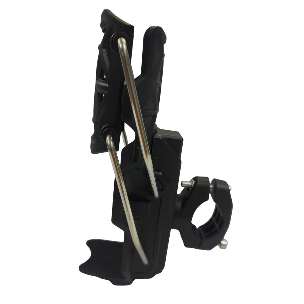 Bike Cup Holder, Motorcycle Water Bottle Holder 360° Rotation Adjust Bicycle Handlebar Water Bottle Cages, Upgraded Expandable Design Drink Holder for Bicycle, Motorcycle, ATV