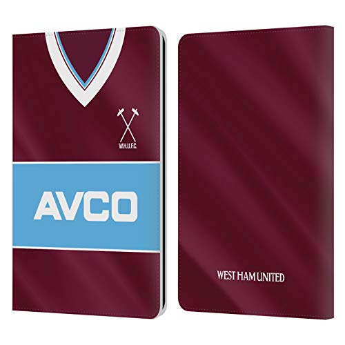 Carcasa Kindle Paperwhite 1 2 3 funda cuero tipo libro West Ham United FC retro