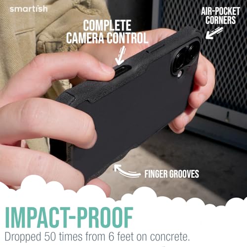 Image of Smartish - Leaf Me Alone - iPhone 16 MagSafe Armor Case - Gripzilla [Rugged & Tough] Heavy Duty Armor Case - Fits iPhone 16