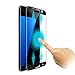 Yoyamo GT814 [2-Pack] Tempered Glass Screen Protector for Samsung Galaxy S7 Edge [Full Screen Coverage] Anti-Scratch, 3D Curved, Bubble Free [Black]