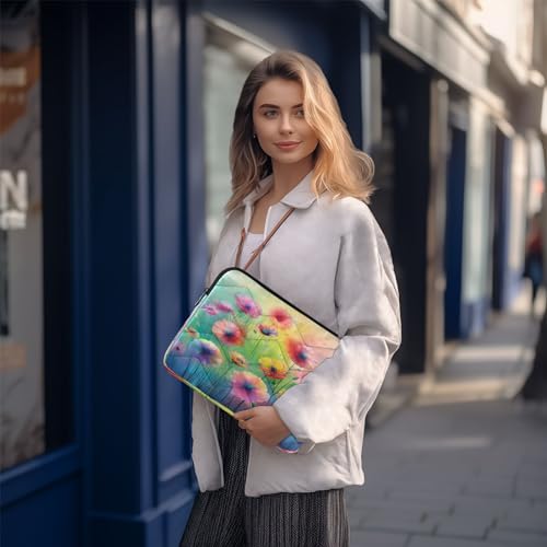 Funda para portátil 13-14 pulgadas impermeable con diseño floral miniatura 7