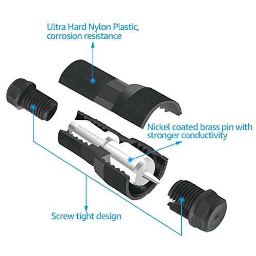 Leonlite Low Voltage Pendant Lights Bundle Low Voltage Wire Connectors, 4-Pack 12V Hanging Tree Lights, Ul Listed, Ip65, 2700K & 20-Pack Fastlock Wire Connectors For Landscape Lighting #TOP5