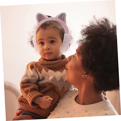 Plush Cat Ear Earmuffs Warm Winter Ear Covers for Boys and Cute Outdoor Ear Warmers with Adorable Cat Ears for Cold Weather and Intimate3