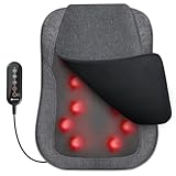 CooCoCo 14'×19' Shiatsu Back Massager with Heat, Birthday Gifts for Dad Mom Women Men Husband, Portable Massage Chair Pad, Kneading Massage Tools for Pain Relief, Chair Massager for Office Home