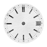 ATOMUSERLY Parti di ricambio for orologio GMT modello quadrante da 1 pezzo 28,5 mm compatibili con il movimento automatico NH34(556-Bottom text)
