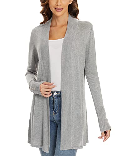 Image of Cardigan for Women Dressy Casual Long Sleeve Open Front Knit Cardigan Sweaters