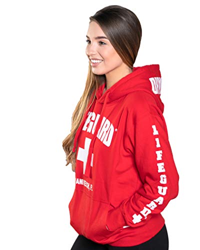 Lifeguard Official Ladies Miami Hoodie Red Medium #TOP1
