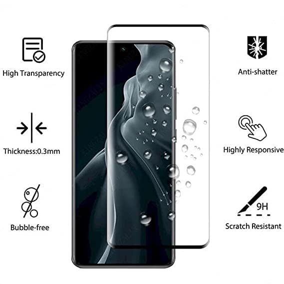 Image of OCTRIX Premium Glass Screen Protector Compatible for Vivo V27 Pro with (UV) Full Screen Coverage [Edge to Edge] Advanced Border-Less and Easy Installation Kit- By Blackwik