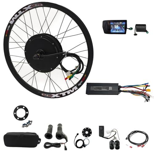 MTX39 Ebike Rear Wheel Kit, 72V 3000W, 20" 24" 26" 27.5" 29", with TFT T24 Colourful Display (26 Inch Rear)