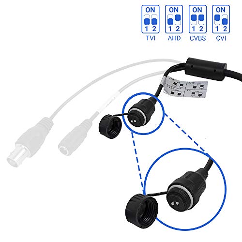 R-Tech 2Mp Tvi Turret Dome Security Camera With Hd Night Color Vision, Analog Camera, Ip67 Outdoor Weatherproof, 4-In-1 Ahd/Cvbs/Cvi/Tvi/– 2.8Mm Fixed Lens – White #TOP6