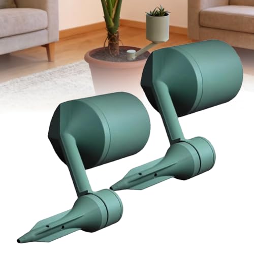 AIZAN 3D Printed Planter with Creative Plant, Vertical Independent Rotating Planter Pot, Space Saving Suspended Flowerpot, Modern Vase Holder for Succulents Cactus, Indoor Home Display (2PCS)